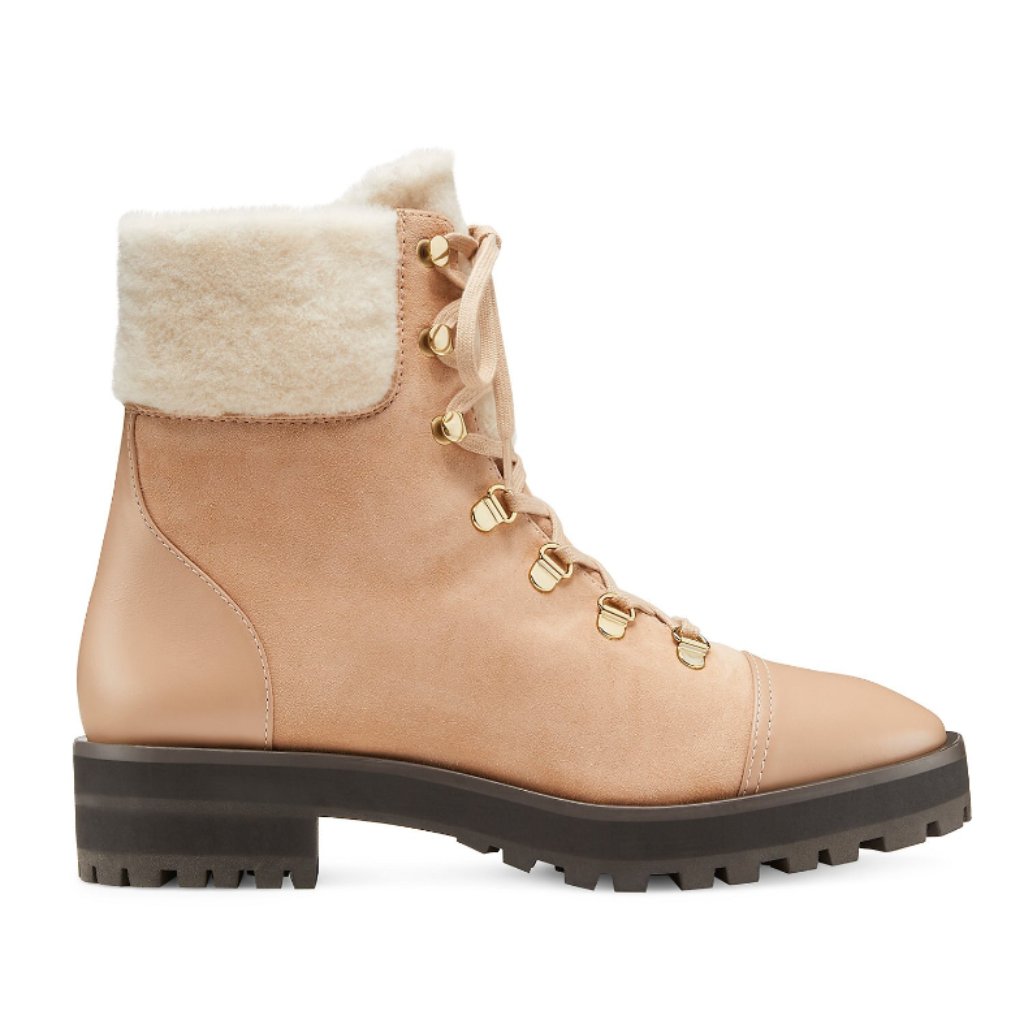 Stuart Weitzman Alpine Cozy Combat Bootie - Nwt - Size 6.5